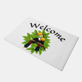 Exotische vogels deurmat (Schuin)