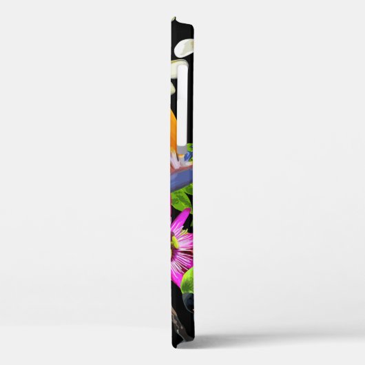 exotische vogels en mooie bloemen Case-Mate iPhone case (Achterkant / Links)