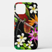 exotische vogels en mooie bloemen Case-Mate iPhone case (Achterkant)