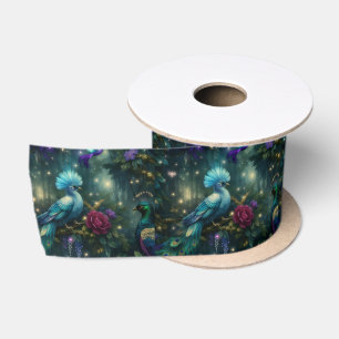 Exotische Vogels Fantasy Luxe Satijnen Lint