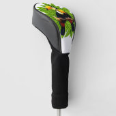 Exotische Vogels Golfheadcover (Schuin)