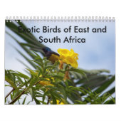 Exotische vogels in Oost- en Zuid-Afrika Kalender (Hoes)
