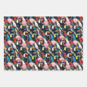 Exotische vogels inpakpapier vel (Voorkant)