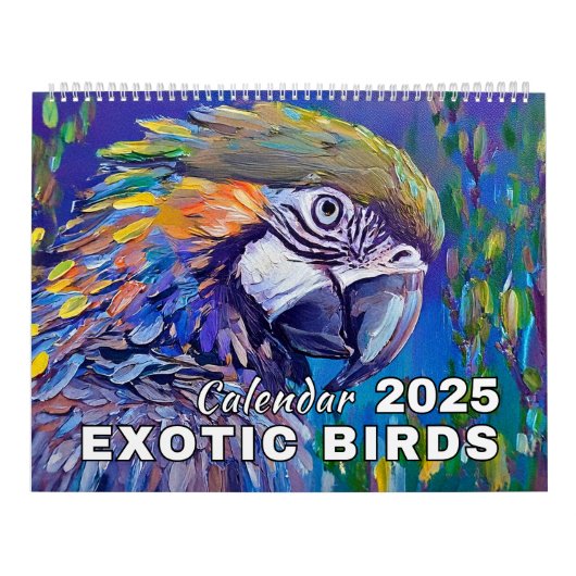 Exotische vogels kalender (Hoes)