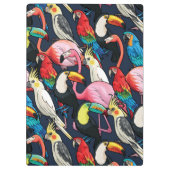 Exotische vogels klembord (Achterkant)