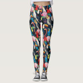 Exotische vogels leggings (Voorkant)
