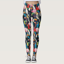 Exotische vogels leggings