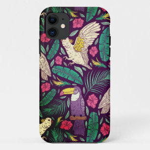 Exotische vogels met een paradijspatroon Case-Mate iPhone case
