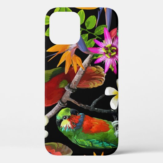 Exotische Vogels Mooie Bloemen Patroon Case-Mate iPhone Case (Achterkant)