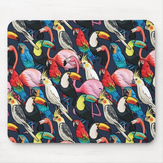 Exotische vogels muismat (Voorkant)
