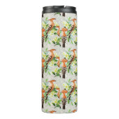 Exotische vogels op hun plaats | Jouw namen toevoe Thermosbeker (Achterkant)