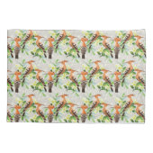 Exotische vogels op hun plaats kussensloop (Achterkant-Links)