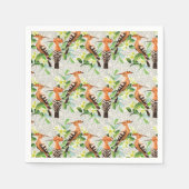 Exotische vogels op hun plaats servet (Voorkant)