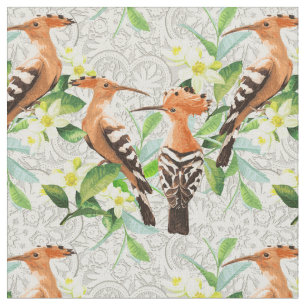 Exotische vogels op hun plaats stof