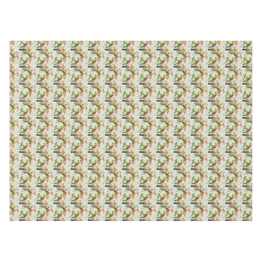 Exotische vogels op hun plaats tafelkleed (Voorkant (Horizontaal))