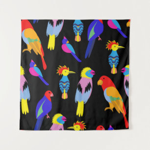 Exotische vogels Paradise Toucan Patroon Wandkleed