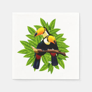 Exotische vogels servet