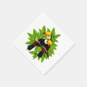 Exotische vogels servet (Hoek)