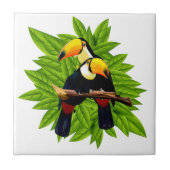 Exotische vogels tegeltje (Voorkant)