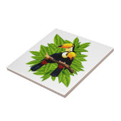 Exotische vogels tegeltje (Zijkant)