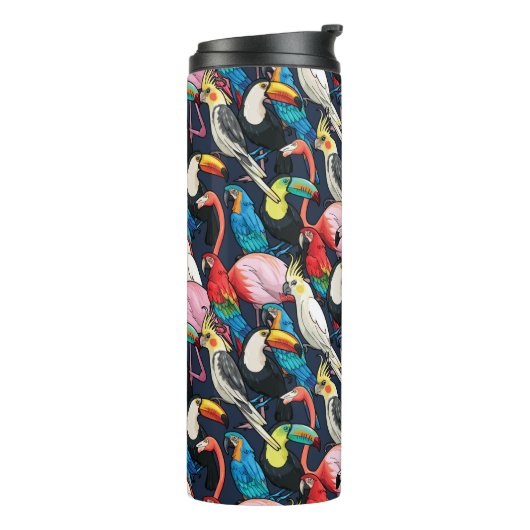 Exotische vogels thermosbeker (Gedraaid links)