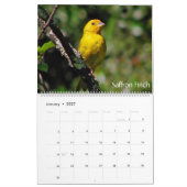 Exotische vogels van de kalender van Zuid-Amerika (Jan 2027)