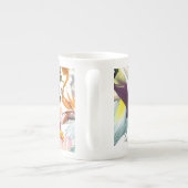 Exotische vogels van de Waterverf Paradise en Flow Porselein Kop (Achterkant)