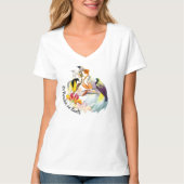 Exotische vogels van de Waterverf Paradise en Flow T-shirt (Voorkant)