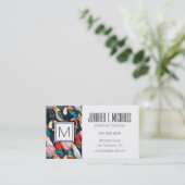 Exotische vogels visitekaartje (Staand voorkant)