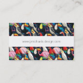 Exotische vogels visitekaartje (Achterkant)