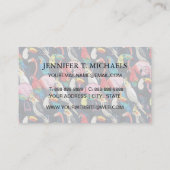 Exotische vogels visitekaartje (Achterkant)