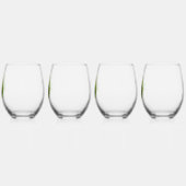 Exotische vogels wijnglas zonder voet (Links)