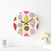 Exotische vruchten Hand-getrokken:  Zomer Grote Klok (Huis)