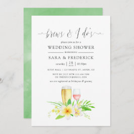 Exotische Waterverf Frangipani breekt voor Kaart