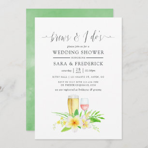 Exotische Waterverf Frangipani breekt voor Kaart