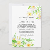 Exotische Waterverf Frangipani - lijst met minder Aankondiging (Voorkant)