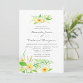 Exotische Waterverf Frangipani repetitie Kaart (Staand voorkant)