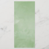 Exotische Waterverf Frangipani Weddenschap Menu (Achterkant)