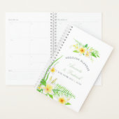 Exotische Waterverf Frangipani Wedding Planner (Display)