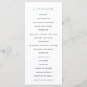 Exotische Waterverf Frangipani Wedding Programme Programmakaart (Achterkant)