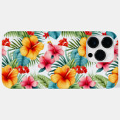Exotische Waterverf Hawaiian Floral Case-Mate iPhone Case (Achterkant (horizontaal))
