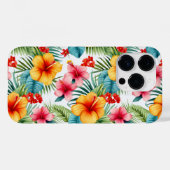 Exotische Waterverf Hawaiian Floral Case-Mate iPhone Case (Achterkant (horizontaal))