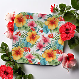 Exotische Waterverf Hawaiian Floral Papieren Bordje