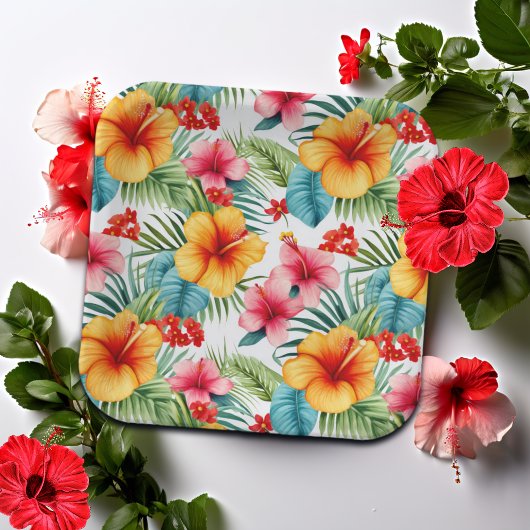 Exotische Waterverf Hawaiian Floral Papieren Bordje