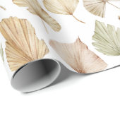 Exotische waterverf palmenbladeren cadeaupapier (Rol Hoek)