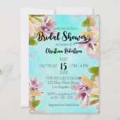 Exotische Waterverf Succulair Vrijgezellenfeest Kaart (Voorkant)