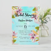 Exotische Waterverf Succulair Vrijgezellenfeest Kaart (Staand voorkant)