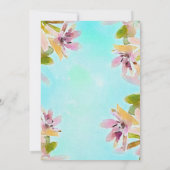 Exotische Waterverf Succulair Vrijgezellenfeest Kaart (Achterkant)