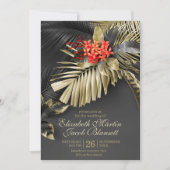 Exotische West-Indische Jasmijn Tropische Bruiloft Kaart (Voorkant)