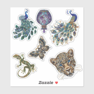 Exotische Wilde Dieren Diamant Kunst Sticker Vel